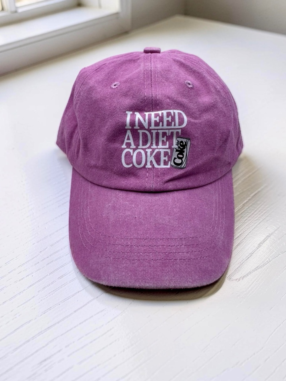 Pink “I Need a Diet Coke” Adjustable Hat - Picture 6 of 6